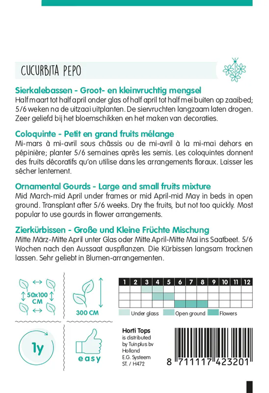 Gresskar, pyntegresskar -Frø-
