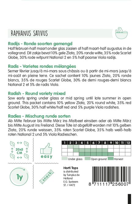 Hovedbilde Reddik Mix -Frø-