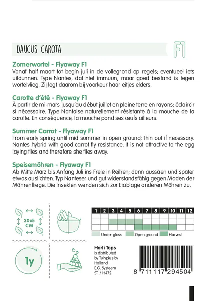 Hovedbilde Gulrot Flyaway F1 -Frø-